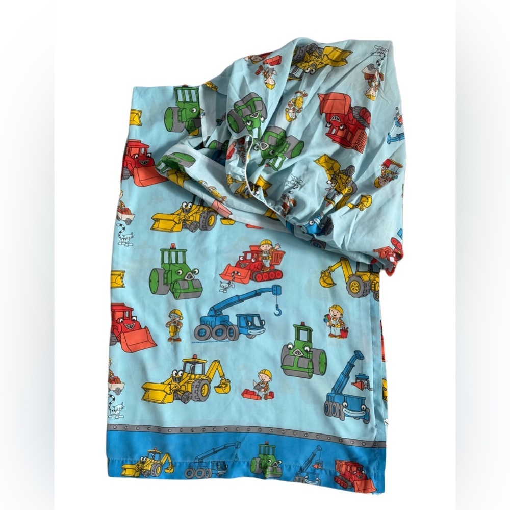 Bob the Builder Twin Sheet Set Flat & Fitted Blue